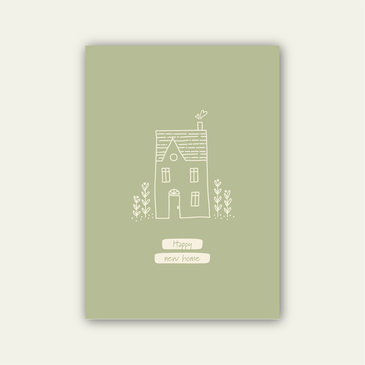 nieuwe woning, wenskaart
